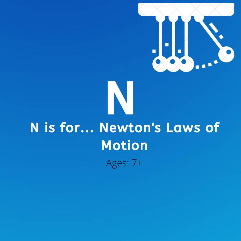 N is for Newton's Three Laws of Motion